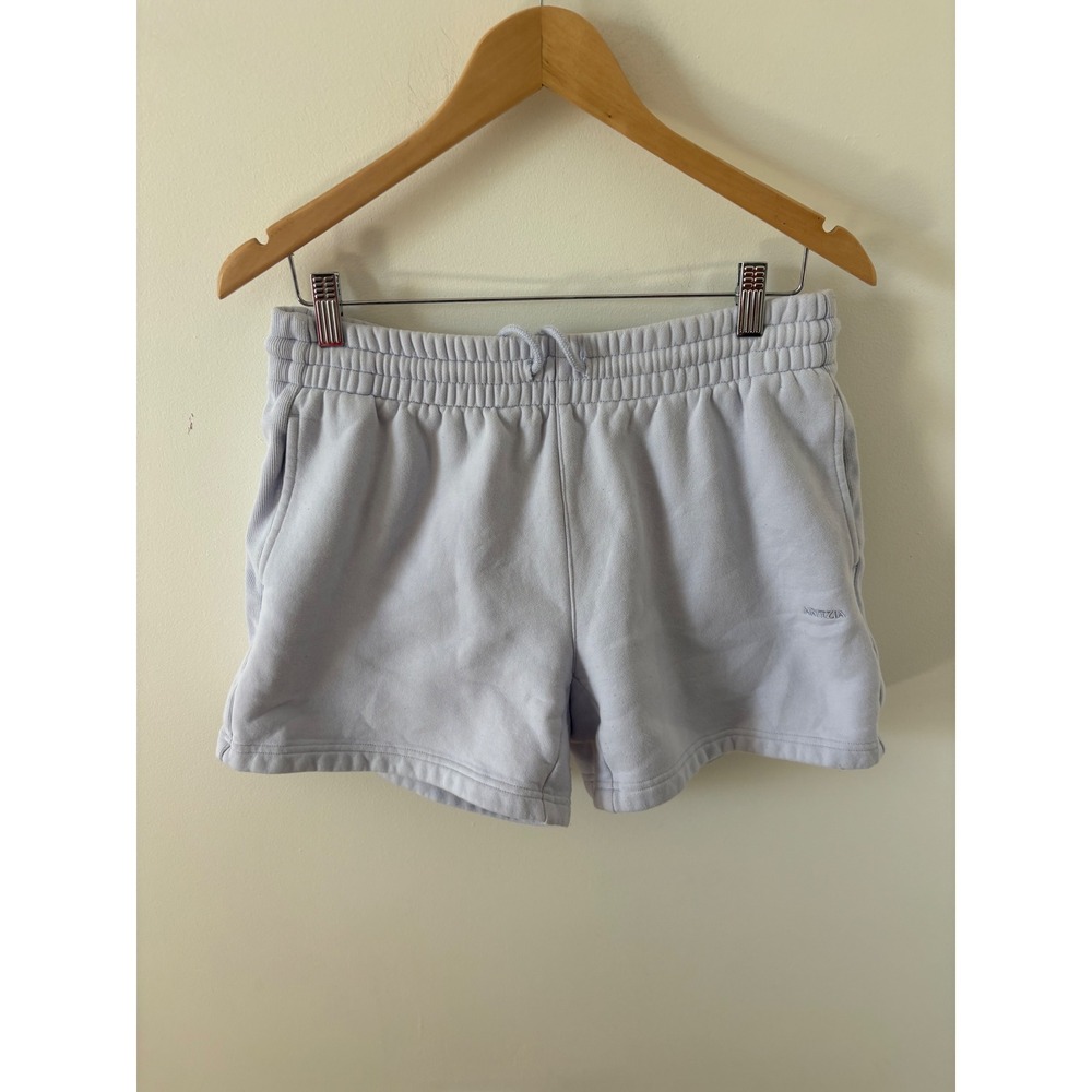 Aritzia Tna Sweatfleece Cozy Fleece Boyfriend Fit Shorts Lavender Purple Medium